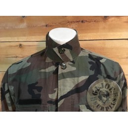 SPANISH ARMY MARINE CORPS BDU RIPSTOP WOODLAND JACKETS USED CONDITION SPANISH ARMY MARINE CORPS BDU RIPSTOP WOODLAND JACKETS USED CONDITION