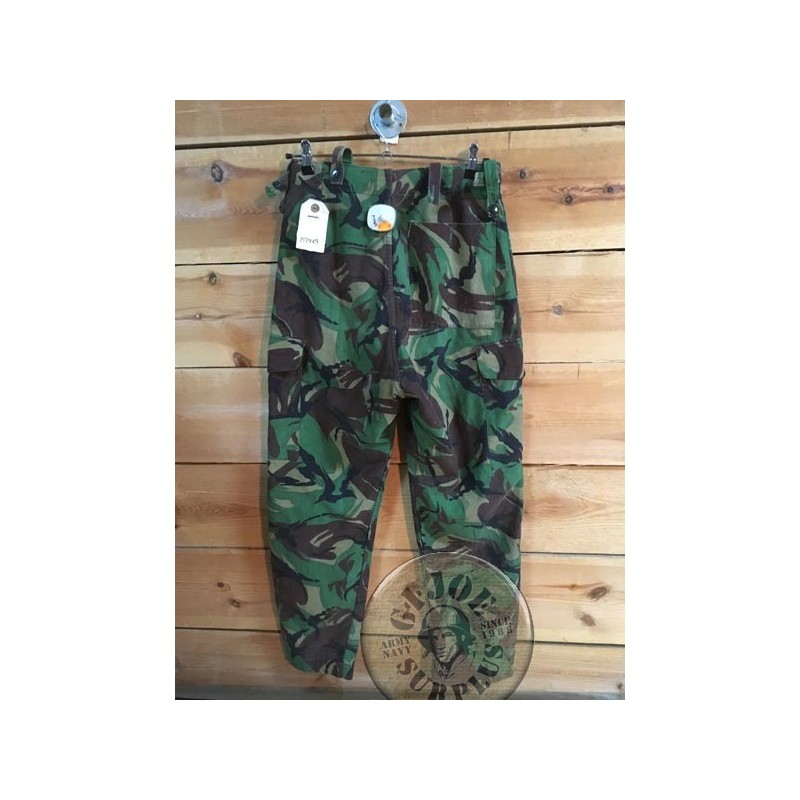 PANTALON EJERCITO BRITANICO "M1968 ALGODON" CAMO DPM SIZE 1 USADA /PIEZA UNICA