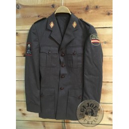 SPANISH POLICE "NATIONAL POLICE " BROWN UNIFORM JACKET AS NEW /COLLECTORS ITEM
