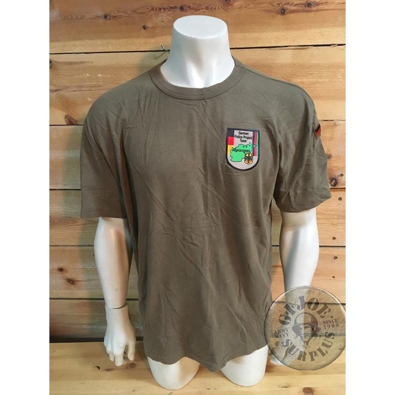 GERMAN ARMY "AFGHANISTAN POLICE SCHOOL MISSION"  SHIRT /COLLECTORS ITEM