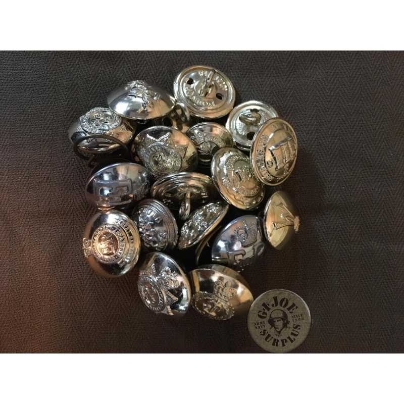 BRTISH ARMY UNITS METAL BUTTONS X 10 PIECES