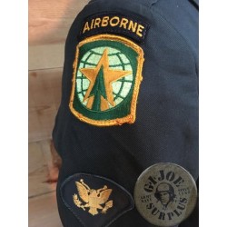 US ARMY "MP AIRBORNE SPECIALIST"  JACKET GREEN CLASS A UNIFORM SIZE 42R /COLLECTORS ITEM