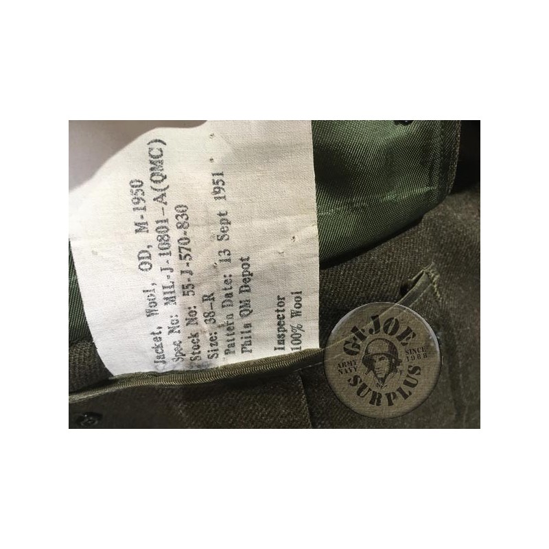 COLLECTORS ITEM /IKE JM1950ACKET US ARMY KOREA "4TH ARMOURED DIVISION"