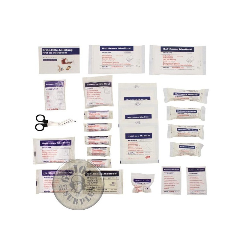 FIRST AID ASSORTMENT "HOLTHAUS 43 PIECES DIN136167"