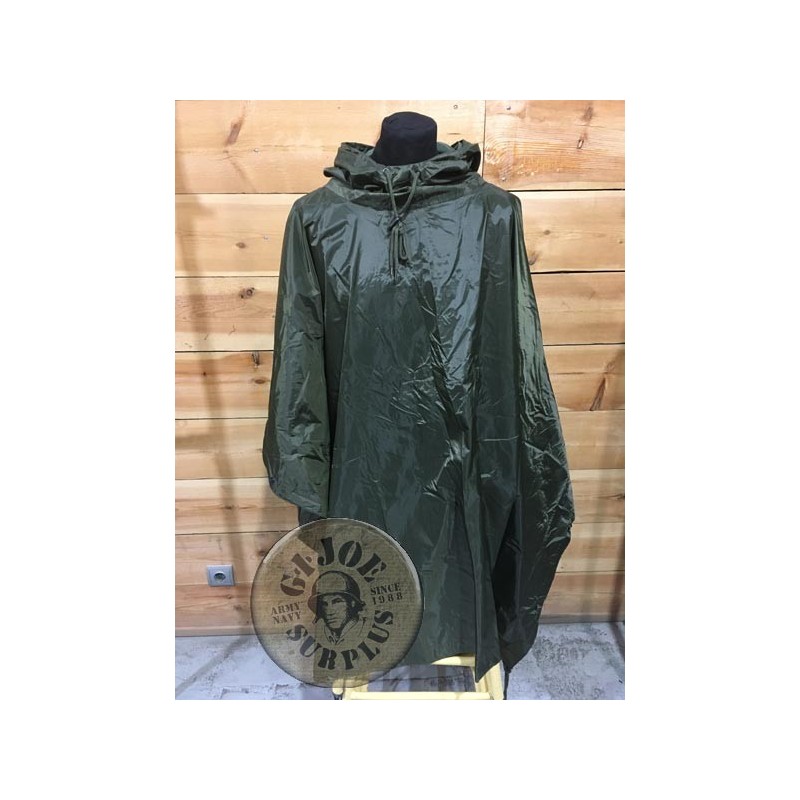 OLIVE GREEN "US STYLE" WATERPROOF PONCHO