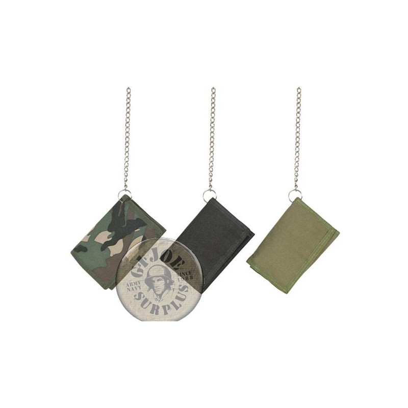 WALLET WITH CHAIN WOODLAND CAMO