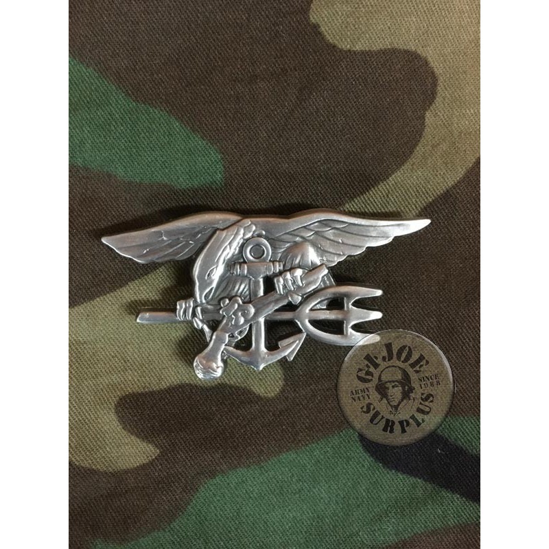 INSIGNIA METALL DEL CURS NAVY SEALS PER TROPA/SUBOFICIAL "MADE IN USA"