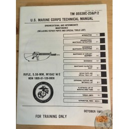US MARINE CORPS MANUAL FOR THE M16 RIFLE 1983