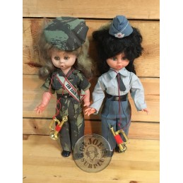COUPLE OF SPANISH ARMY DOLLS AS NEW
