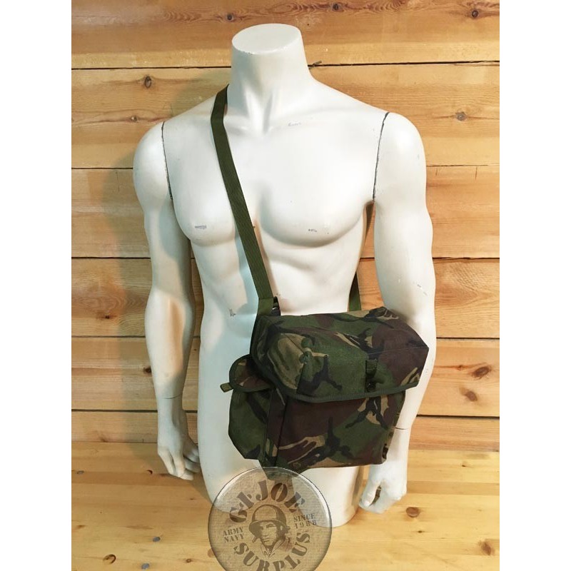 BRITISH ARMY GAS MASK SIDEPACK DPM CAMO AS NEW CONDITION