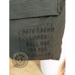 US ARMY CAL 7.62 M60 100ROUND LINKED BAG NEW
