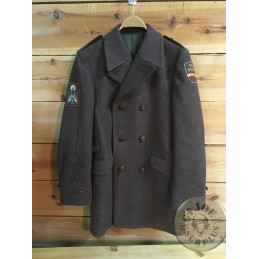 SPANISH POLICE "NATIONAL POLICE " BROWN UNIFORM OVERCOAT AS NEW /COLLECTORS ITEM