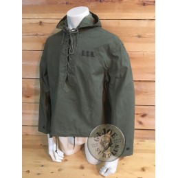 PARKA IMPERMEABLE US NAVY WWII "FOUL WEATHER" SMALL NUEVA /PIEZA ÚNICA
