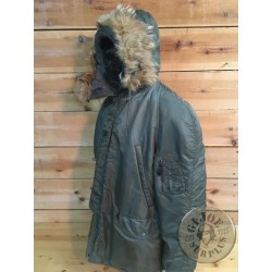 US AIR FORCE NYLON N3B EXTREM COLD WEATHER PARKA LARGE  USED /COLLECTORS ITEM