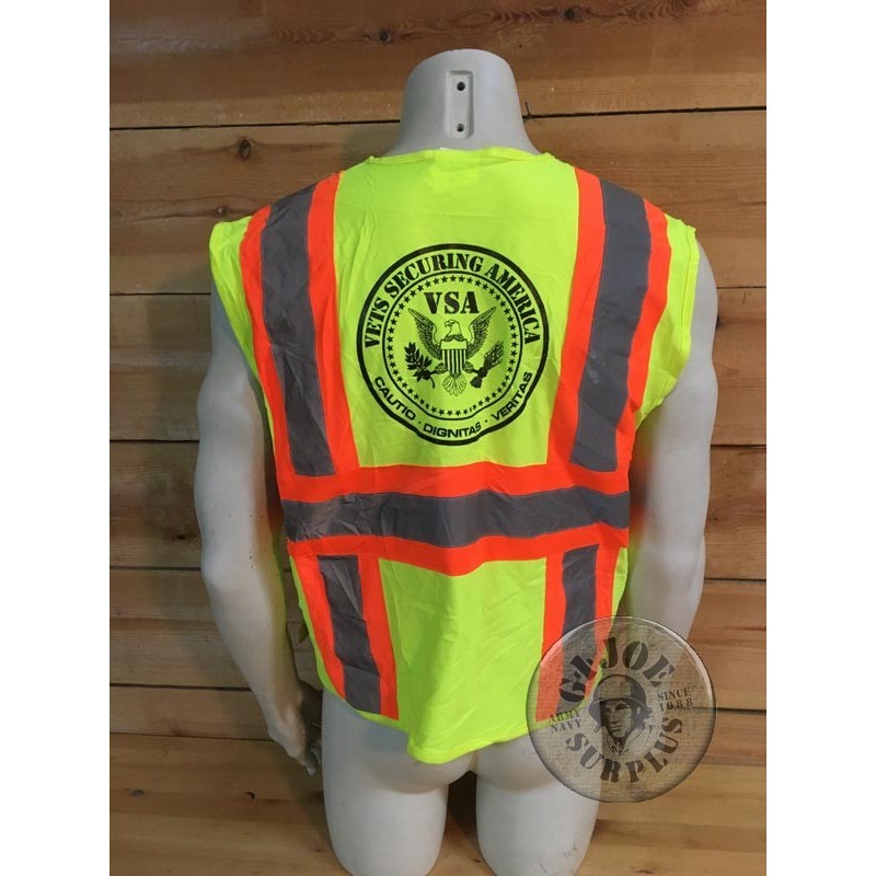 US SECURITY COMPANY "VSA-VETERNAS" HIGH VISIBILITY VEST /COLLECTORS ITEM