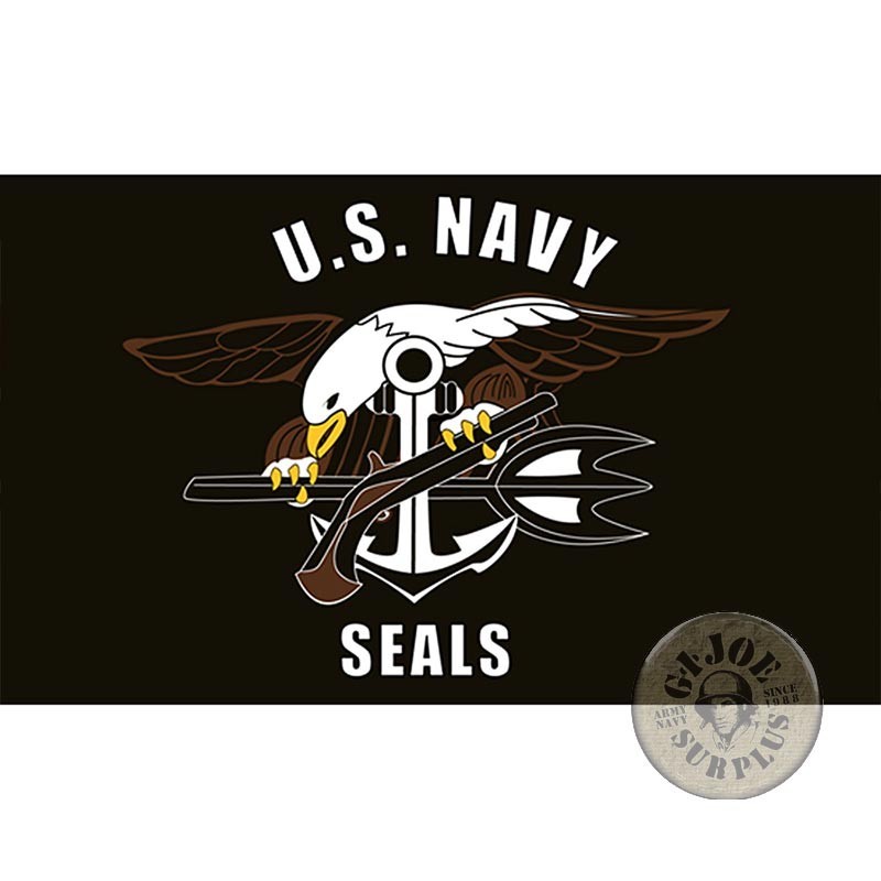 US NAVY SEALS  FLAG 1X1.5M