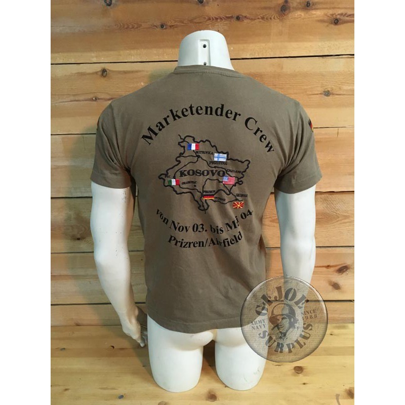 SOLD!!! GERMAN ARMY  "TOUR KFOR KOSOVO" TOUR T-SHIRT /COLLECTORS ITEM