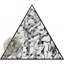 CAMOUFLAGE NET TRIANGLE 3X3X3M 75% SHADE CAMOSYSTEMS PREMIUM/WHITE COLOUR
