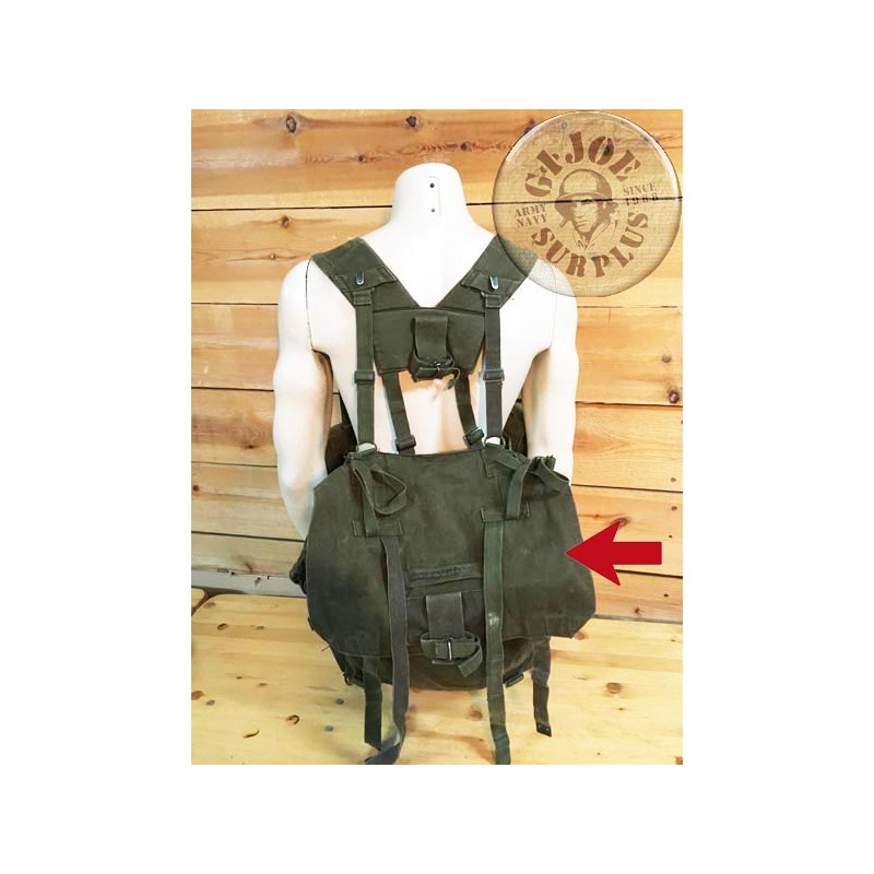 MOCHILA-BOLSA RIÑONERA SISTEMA M1958 EJERCITO BRITANICO USADAS