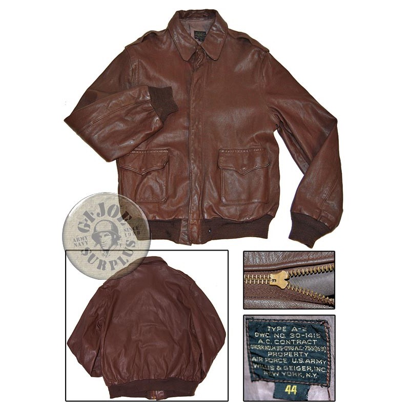SOLD!!! A2 LEATHER JACKET US ARMY AI FORCE WW2 DATED