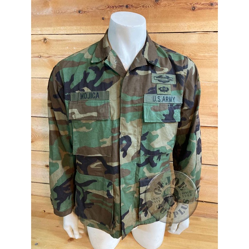 PIEZA UNICA 1ST CAV!!! CHAQUETILLA BDU WOODLAND "US ARMY 1ST CAVALRY" SMALL SHORT