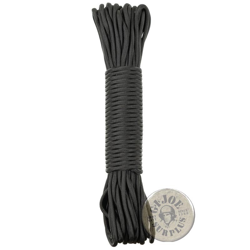 PACK 30 METRES CORDA PARACORD GENUINA "550" NEGRE
