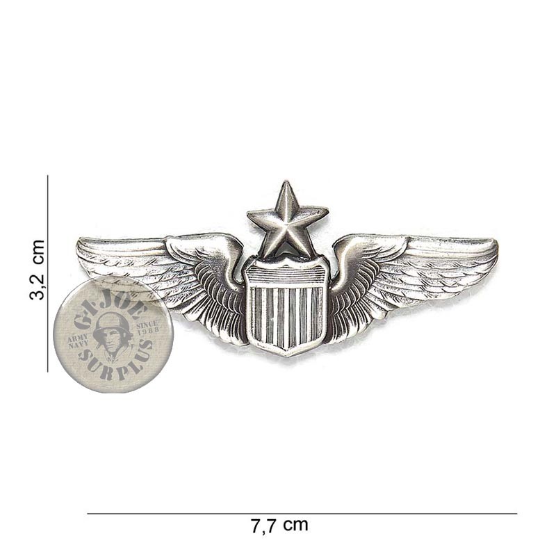 INSIGNIAS METALICAS PILOTO OFICIAL SENIOR US AIR FORCE
