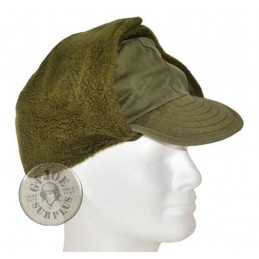 SELLING AT OUR STORE!!! DENMARK ARMY GREEN WINTER CAP USED GREAT CONDITION