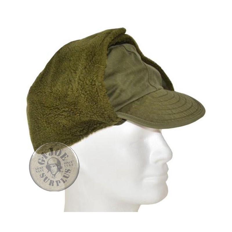 SELLING AT OUR STORE!!! DENMARK ARMY GREEN WINTER CAP USED GREAT CONDITION