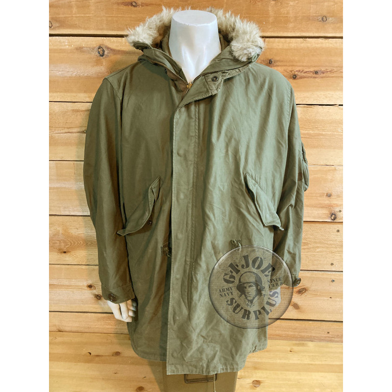 PIEZA UNICA KOREA!!! PARKA "M1948 PARKA-SHELL COTTON OD M-48" VERDE OLIVA USADA