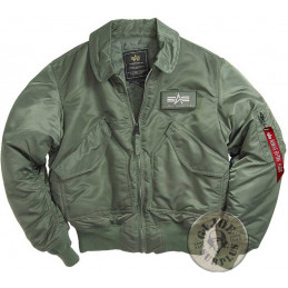 JAQUETA PILOT CWU/45P "ALPHA" COLOR VERD