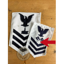 US NAVY WHITE RANKS PATCHES...