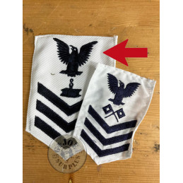 US NAVY WHITE RANKS PATCHES...