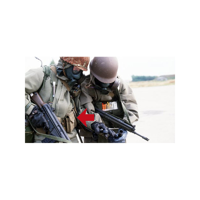 NORWEGIAN ARMY OLIVE GREEN CANVAS AMMO POUCH NEW