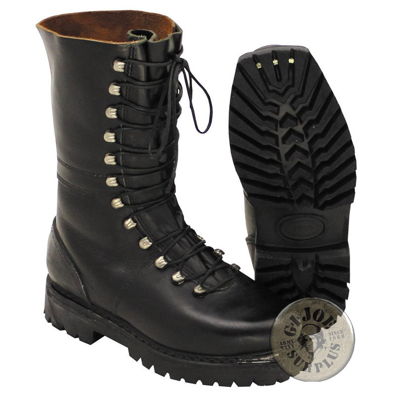 SOLO VENTA TIENDA!!! BOTAS ORIGINALES CUERO EJERCITO AUSTRIA USADAS