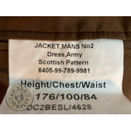 SOLO TIENDA!!! CHAQUETAS PASEO No2 ESCOCES EJERCITO BRITANICO CON GALONES