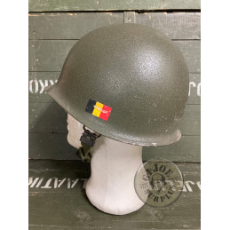 BELGIUM ARMY M1 "M1952" STEEL HELMET USED
