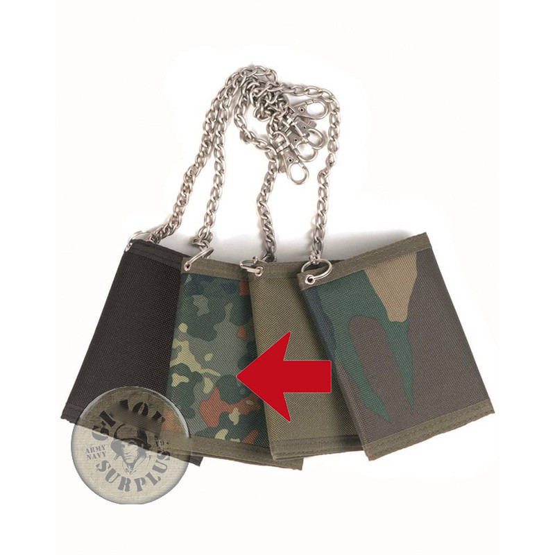 CARTERA CON CADENA CAMUFLAJE FLECKTARN