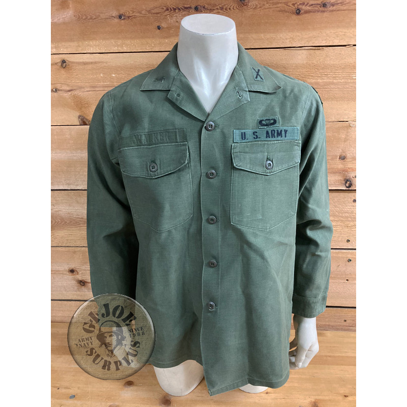 US NAM!!! 1971 UTILITY SHIRT US ARMY 82AB 16.5