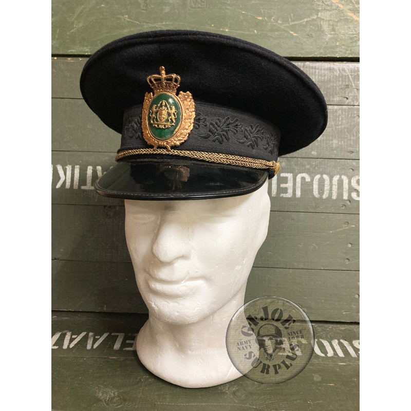 COLLECTORS ITEM!!! DANISH POLICE OFFICER CAP WITH INSIGNIA