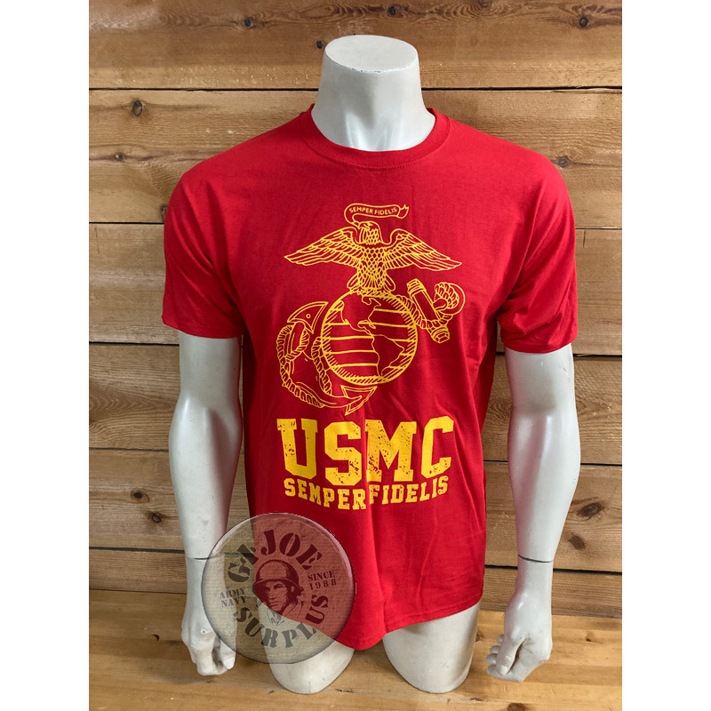 T/SHIRT "USMC SEMPER FI" RED COLOUR
