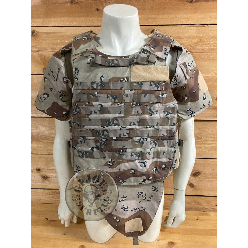 SPANISH ARMY 6 COLOURS DESERT CAMO PLATE CARRIER VEST NEW