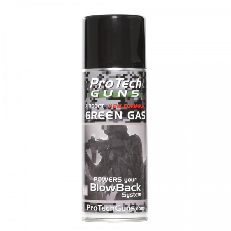 GREEN GAS PARA REPLICAS DE AIRSOFT "PROTECH 400ml"
