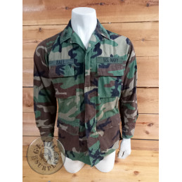 US NAVY!!! CHAQUETILLA BDU WOODLAND RIPSTOP "US NAVY" SMALL LONG