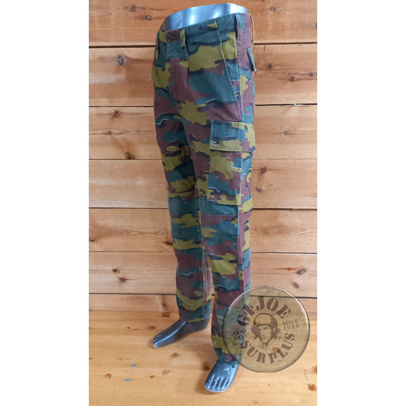 BELGIUM ARMY COMBAT TROUSERS JIGSAW CAMO USED