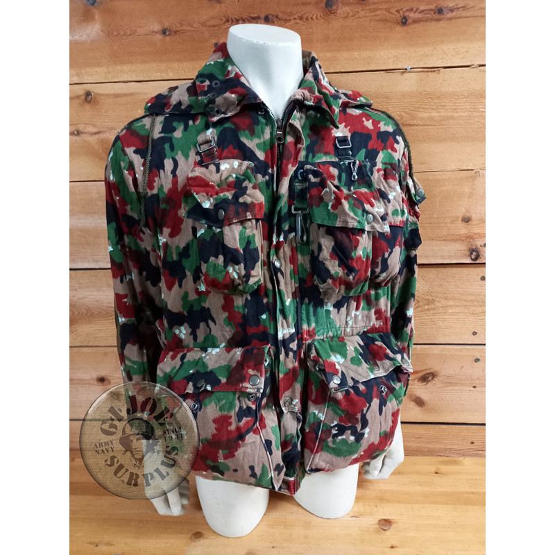 PARKA DE COMBATE "M1957" CAMO "ALPENFLAGGE" EJERCITO SUIZA NUEVAS