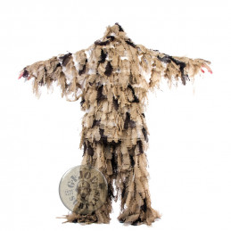 GHILLIE SNIPER "HOJAS" SET 4 PIEZAS CAMO ARIDO