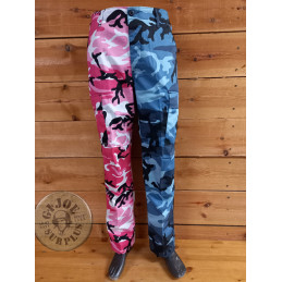 PANTALO CARGO "2 COLORS BDU" CAMUFLATGE ROSA-BLAU