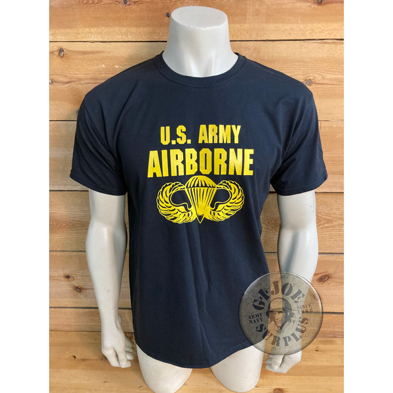 T/SHIRT LOGO "US AIRBORNE" BLACK COLOUR