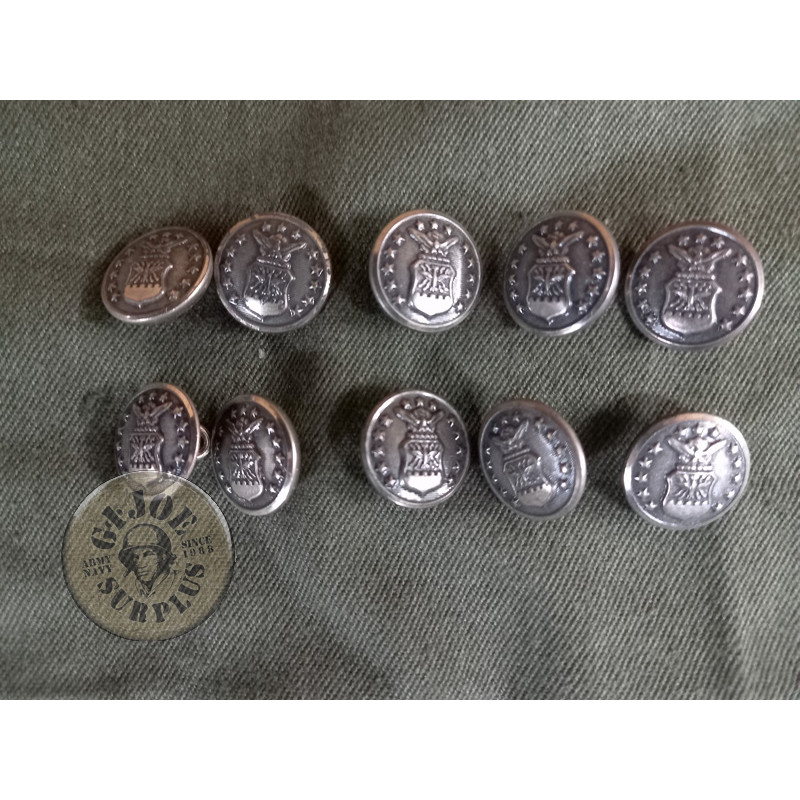 10xBOTONES METALICOS US AIR FORCE PEQUEÑOS